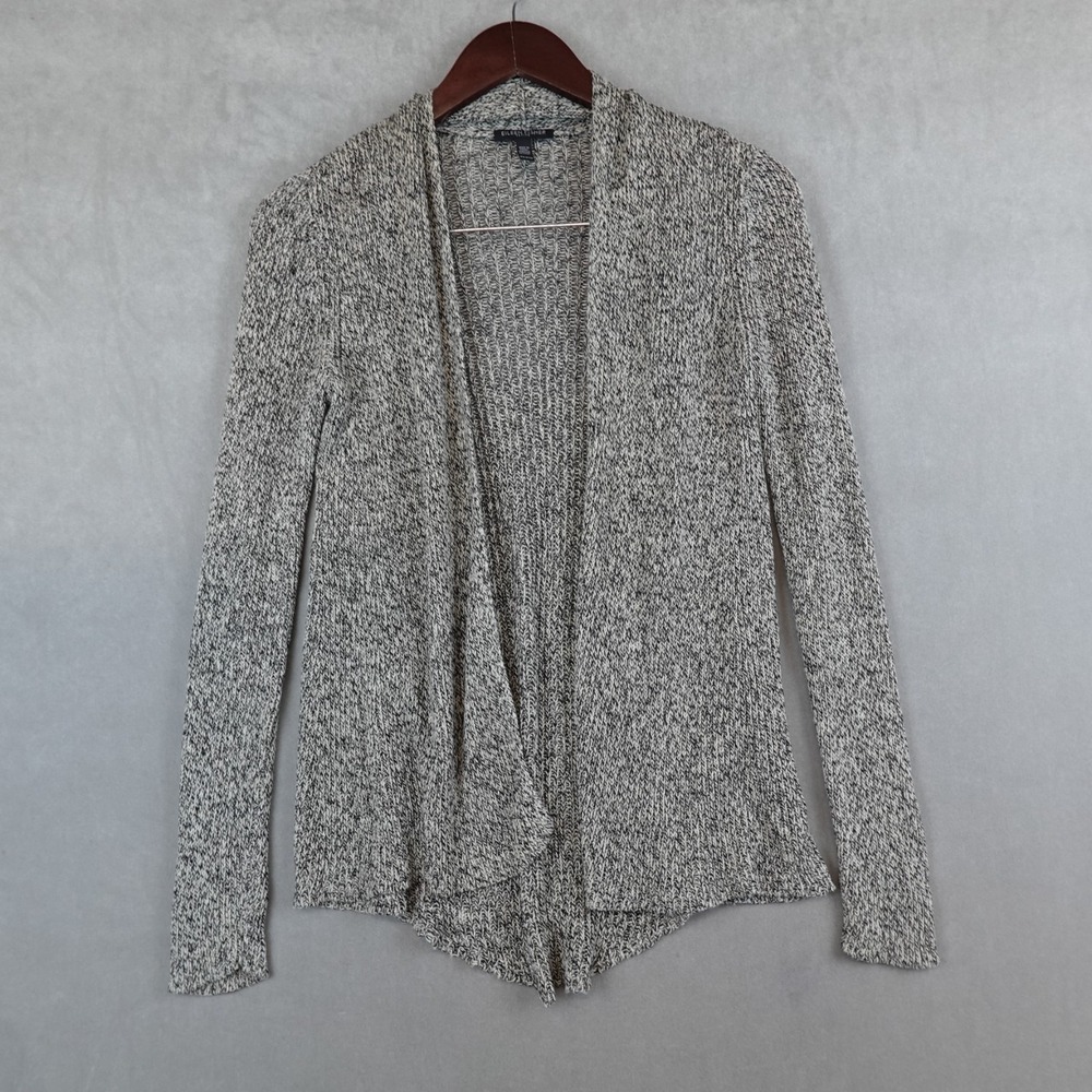 Eileen Fisher Cardigan Top Knit Sweater Size PP Petite Long Sleeves Linen Wool